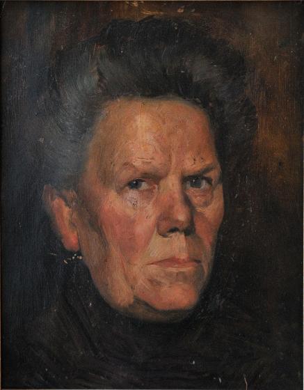 Portret van de moeder van de schilder Portret van de moeder van de schilder